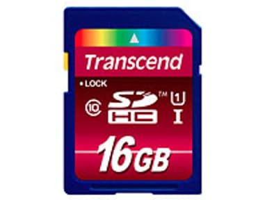 Transcend Flashminnekort 16GB SDHC UHS-I Memory Card 