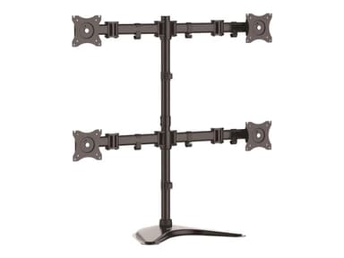 Startech Quad Monitor Desk Stand Up To 27" Steel Adjustable 