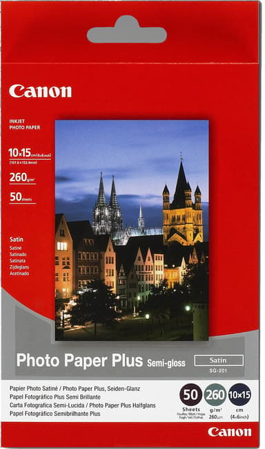 Canon Papper Photo Semi Glossy SG-201 10X15cm 50-Ark 260g 