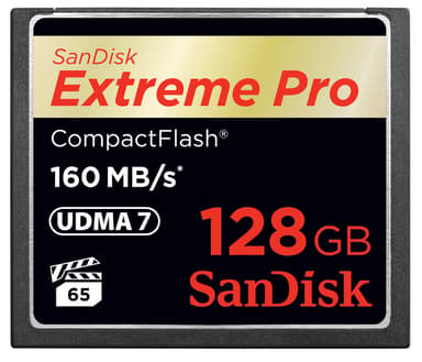 SanDisk Extreme Pro 128GB CompactFlash Kort 