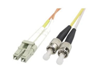 Deltaco Fiberoptisk kabel ST/UPC LC/UPC OM1 2m 