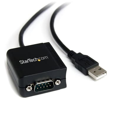 Startech 1 Port FTDI USB to Serial RS232 Adapter Cable with COM Retention Zwart 