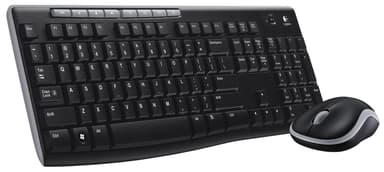 Logitech Wireless Combo MK270 Combo Nordisk Tastatur og mus-sæt 