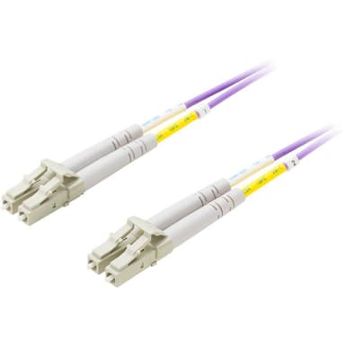 Deltaco Fiberoptisk kabel LC/UPC LC/UPC OM4 2m 