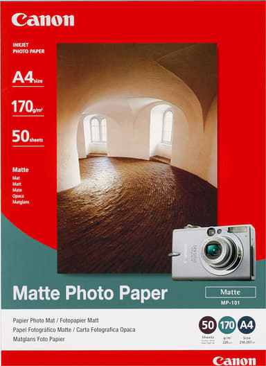 Canon Papir Photo Mattert MP-101 A4 50-Ark 170g 