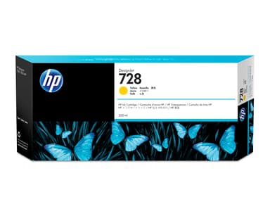 HP Muste Keltainen 728 300ml - DJ T730/T830 