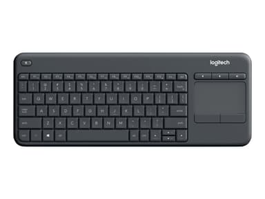Logitech Wireless Touch Keyboard K400 Plus Trådlös Brittisk Svart 
