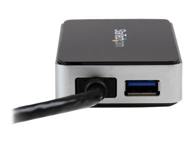 Startech USB 3.0 to DVI External Video Card Adapter with 1-Port USB Hub ulkoinen videoadapteri 1920 x 1200 DVI VGA 