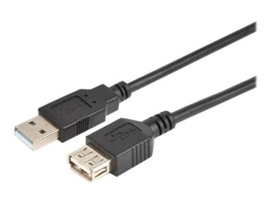 Prokord USB-kabel 3m 4-stifts USB typ A Hane 4-stifts USB typ A Hona 