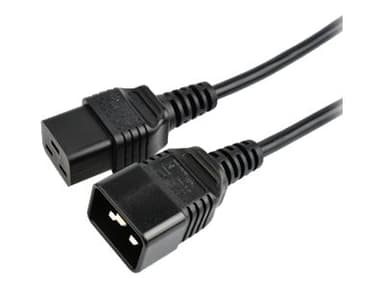 Prokord Forlængerkabel til strøm 2m Strøm IEC 60320 C20 Strøm IEC 60320 C19 