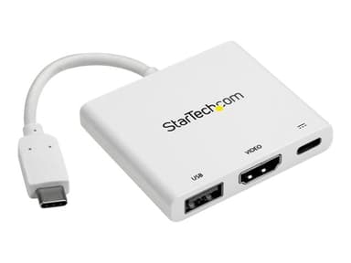Startech USB-C to 4K HDMI Multifunction Adapter with Power Delivery and USB-A Port ekstern videoadapter 