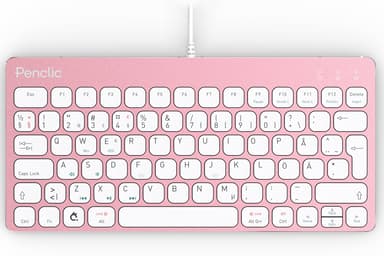 Penclic Mini Keyboard C3 Pro Kabelansluten Svenska/finska Rosa 