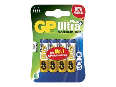 GP Power Batteri Ultra Plus Alkaline 4 stk. AA/LR6 