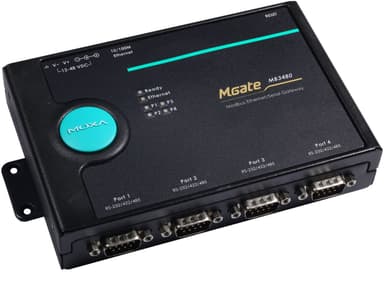 Moxa Mgate MB3480 4-Port Serial To Ethernet Modbus Gateway 