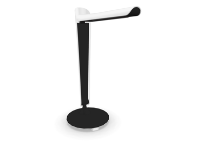 Götessons Tulip LED Desk Lamp 8W med USB-oplader, hvid/sort 