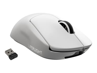 Logitech PRO X SUPERLIGHT Wireless Gaming Mouse Trådløs 25,400dpi Mus Hvid 