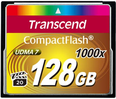 Transcend Ultimate 128GB CompactFlash-kortti 