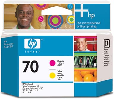 HP Printerhoved NO.70 Magenta & Gul - DJ Z2100 