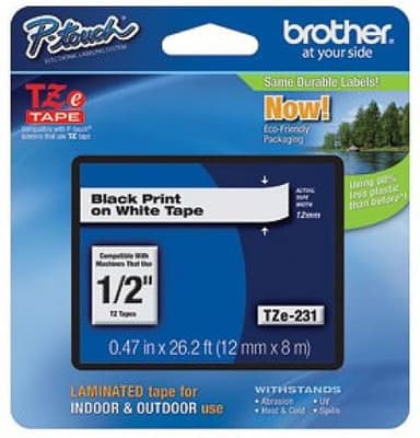 Brother Tape TZE-M931 12mm Sort/Silver 