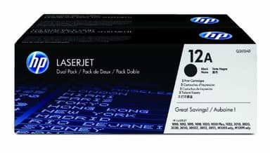 HP Toner Sort 12A 2K - Q2612AD 2-Pack 