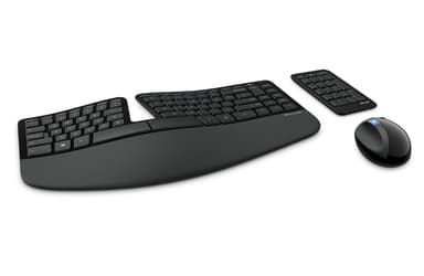 Microsoft Sculpt Ergonomic Desktop kit Nordisk Tastatur og mus-sæt 
