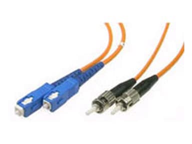 Deltaco Fiberoptisk kabel SC/UPC ST/UPC OM1 1m 