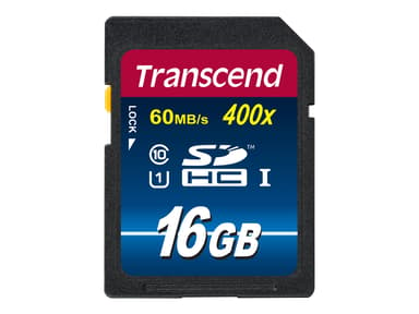 Transcend Premium 16GB SDHC UHS-I minneskort 