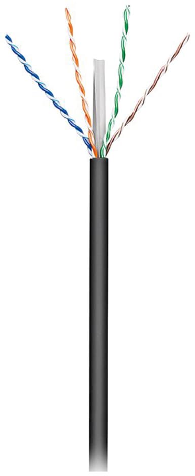 Microconnect Bulk cable CAT 6 Unshielded twisted pair (UTP) Zwart 100m 