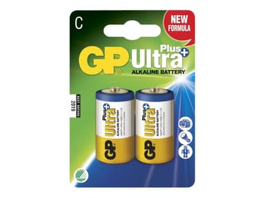 GP Power Batteri Ultra Plus Alkaline 2 stk. C/LR14 