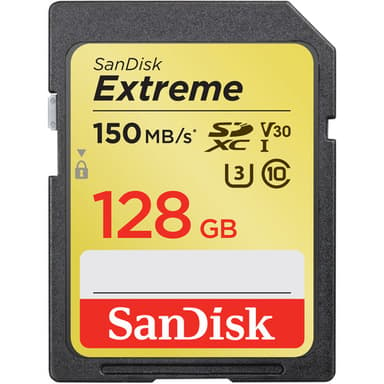 SanDisk Extreme 128GB SDXC UHS-I minneskort 