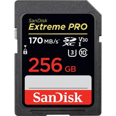 SanDisk Extreme Pro 256GB SDXC UHS-I -muistikortti 