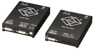Black Box CATx DVI-D KVM Extender for USB keyboard/Mouse Single Video 
