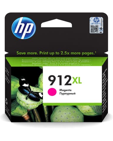 HP Blekk Magenta 912XL 825 Pages - OfficeJet Pro 8022/8024/8025 