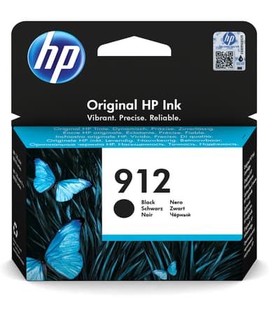 HP Bläck Svart 912 300 Pages - OfficeJet Pro 8022/8024/8025 