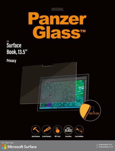 Panzerglass Edge-to-Edge Privacy Microsoft Surface Book/Book2 13,5" 