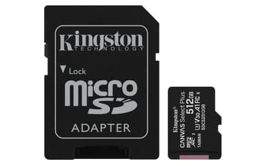 Kingston Canvas Select Plus 512GB mikroSDXC UHS-I minneskort 