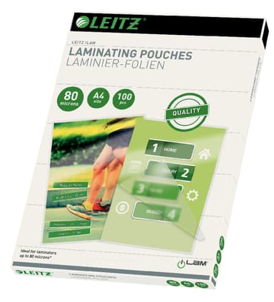 Leitz Lamineringsficka 80mic A4 100st 