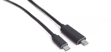 Microconnect USB - C To Mini DP 2m, Black Sort 