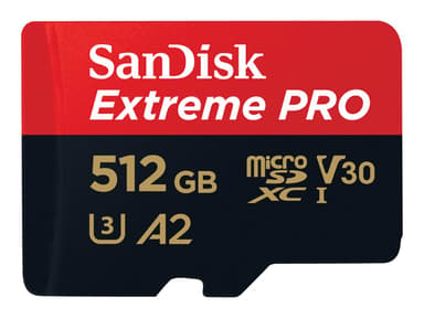 SanDisk Extreme Pro 512GB microSDXC UHS-I -muistikortti 