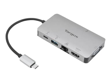 Targus USB-C DP Alt Mode Single Video 4K HDMI/VGA Docking Station with 100W PD Pass-Thru USB-C Mini-dock 