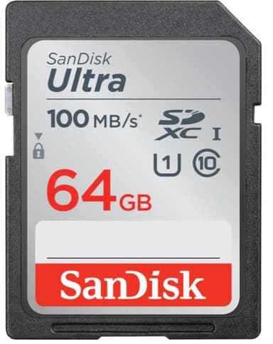 SanDisk Sdxc Ultra Uhs U1 A1 100MB/S 64GB 64GB SDXC UHS-I minneskort 