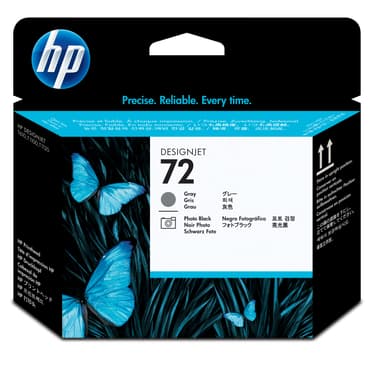 HP Printerhoved NO.72 GREY & PHOTO Sort 