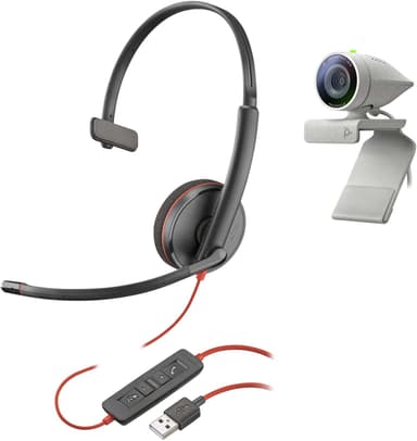 Poly Studio P5 Kit med Poly Blackwire 3210 Headset 