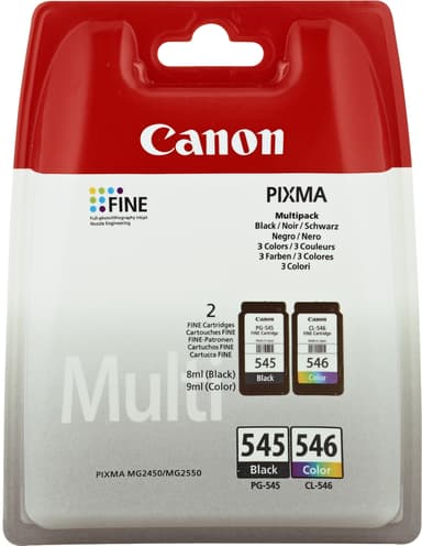 Canon Bläck Multipack PG-545/CF-546 - MG2550 