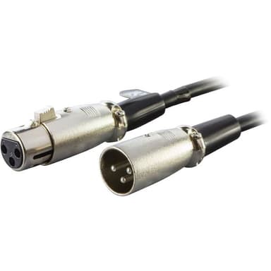 Deltaco Audio extension cable 1m 3 pins-XLR Female 3 pins-XLR Male 