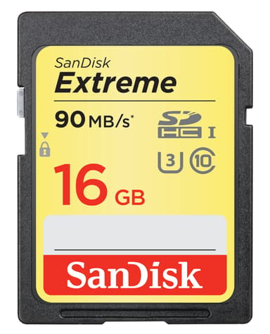 SanDisk Extreme 16GB SDHC UHS-I Memory Card