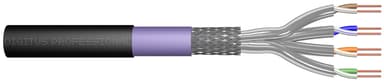 Digitus Bulk cable CAT 7 Metallifolioparit (PiMF) Musta 100m
