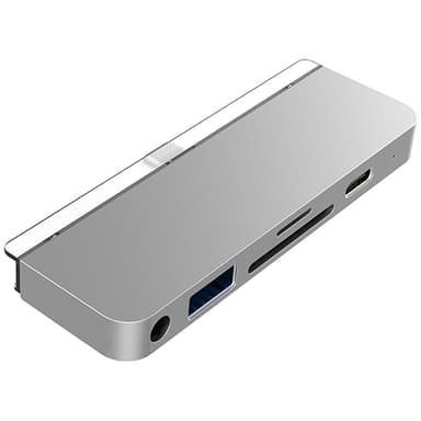 Hyper HyperDrive 6-in-1 USB-C Hub for iPad Pro - Silver Sølv