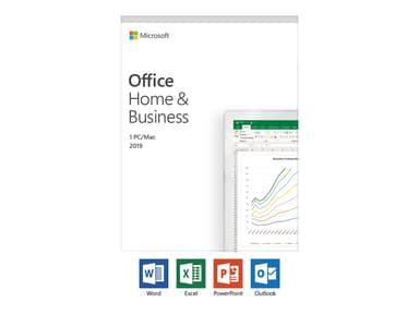 Microsoft Office Home & Business 2019 Svensk Medialess 