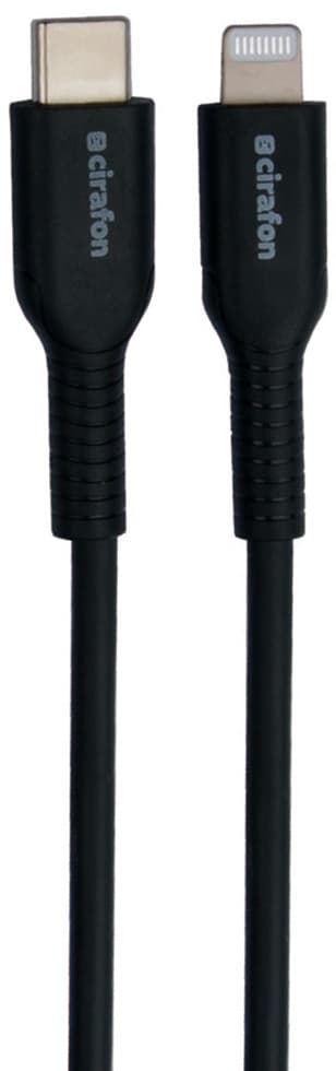 Cirafon Sync/Charge Cable cm To Lightning 1.2m - Black Mfi T 1.2m Zwart